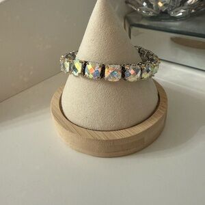 Iridescent Aurora Borealis Crystal Bracelet